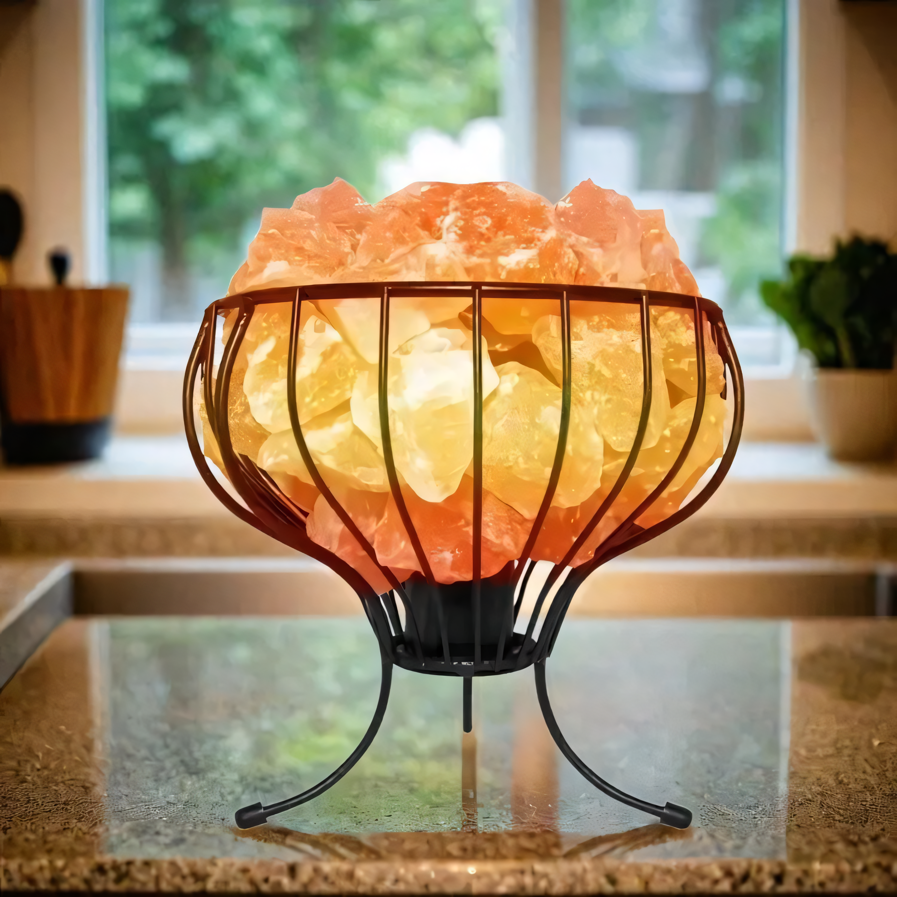 Himalayan Iron Basket Lamp