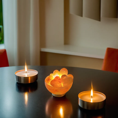 Himalayan Salt Fire Bowl Lamp – Heart Edition