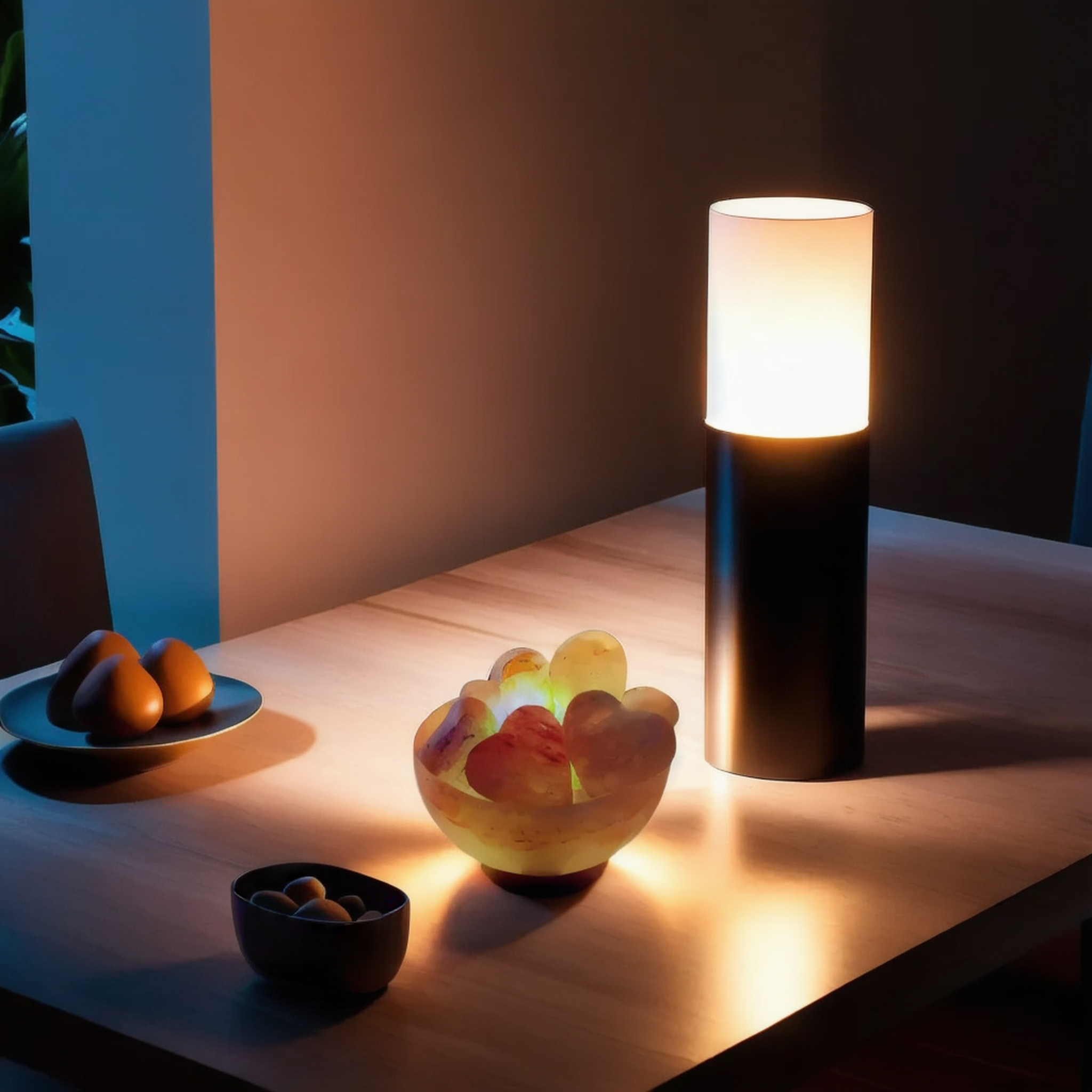 Himalayan Salt Fire Bowl Lamp – Heart Edition