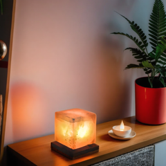 Cube Himalayan Salt Lamp