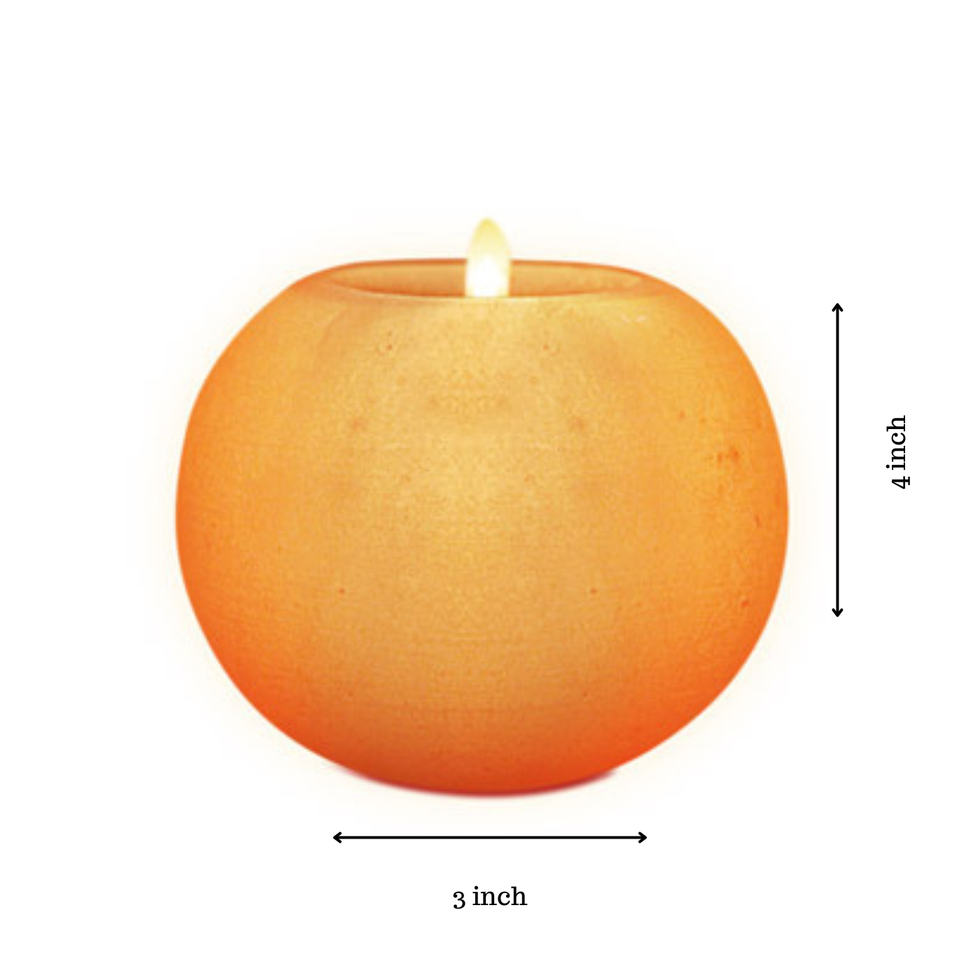 Ball Shape Himalayan Salt Candle Holder