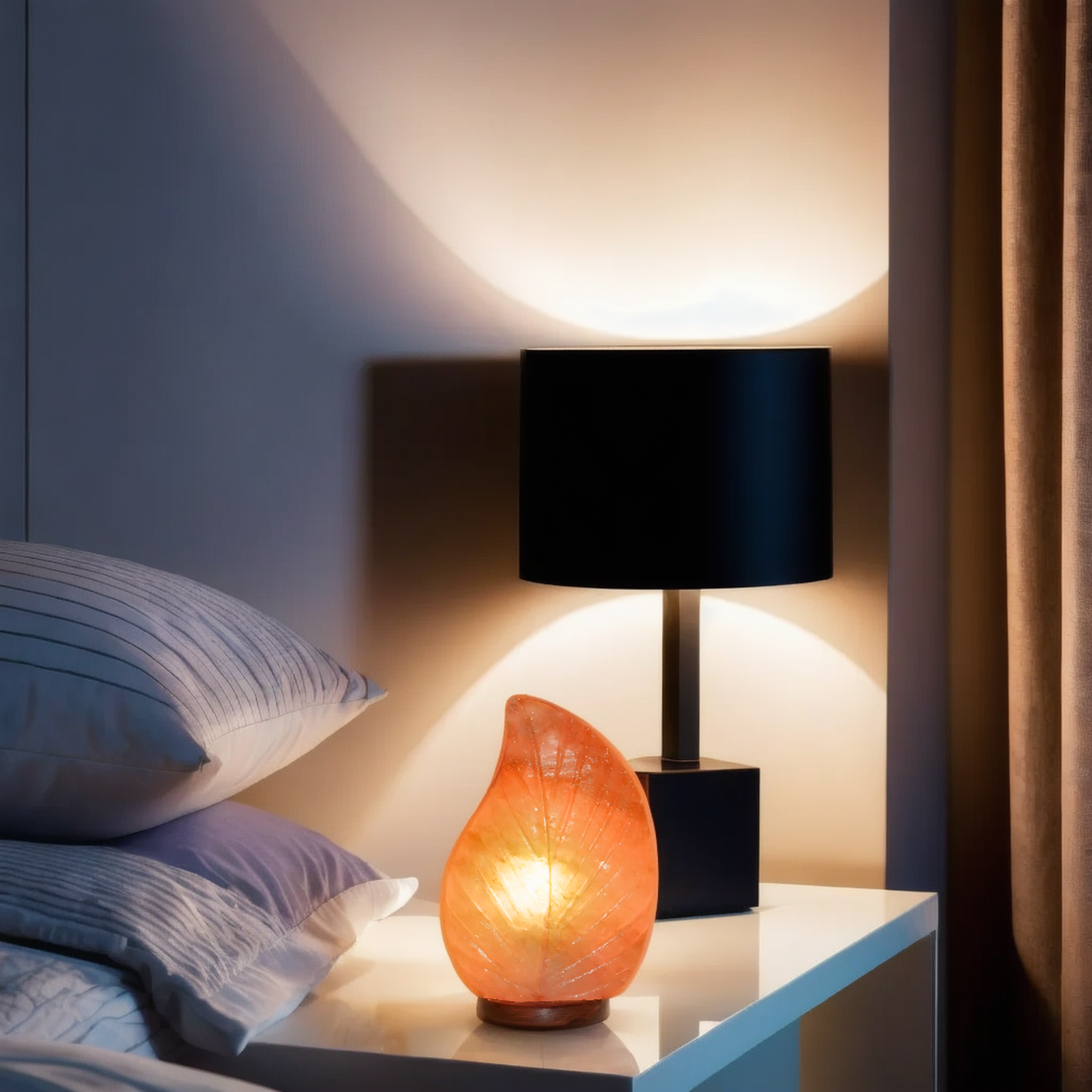 Himalayan Salt Leaf Lamp